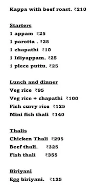 Taste Of Kerala menu 2