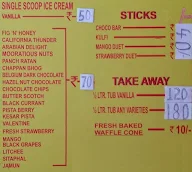 Sri Radhe Ice Cream menu 1