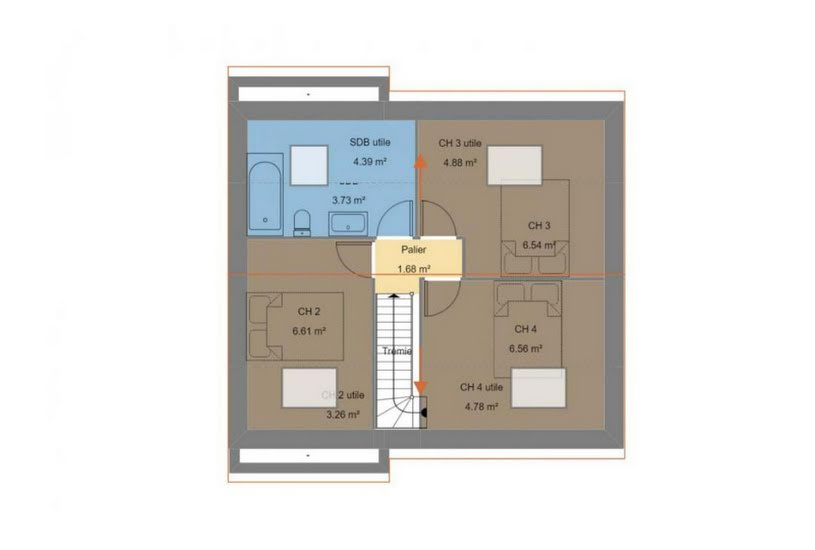  Vente Terrain + Maison - Terrain : 432m² - Maison : 89m² à Baud (56150) 