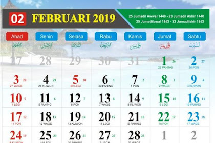 Kalender Islam 2019 Lengkap