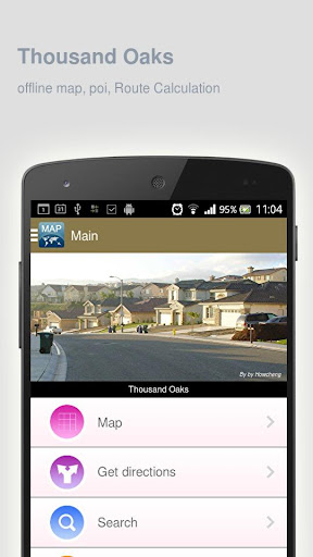 Thousand Oaks Map offline