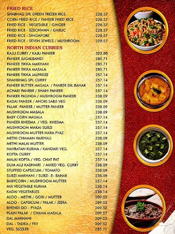 Shanbhag Hotel menu 