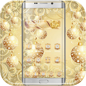 Download Gold Snow Ball Theme For PC Windows and Mac