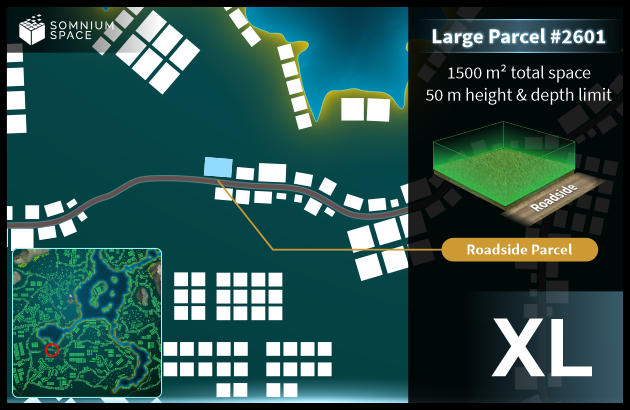 Extra Large #2601 (XL) parcel in Somnium Space