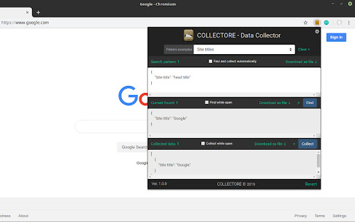 COLLECTORE - Data Collector