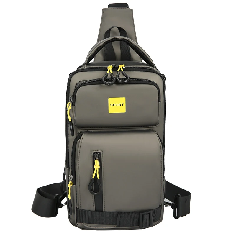 Bolso bandolera de nailon impermeable multifuncional para hombre