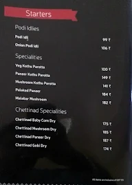 Nithya Amirtham menu 1