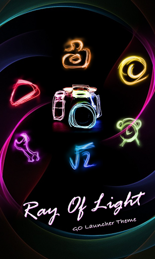 Ray of light GO Launcher Theme