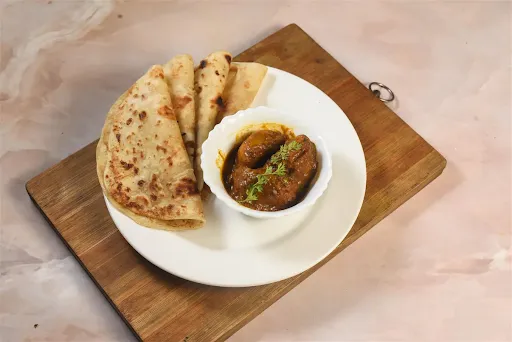 4 Paratha With Aloo Dum [3 Pieces]