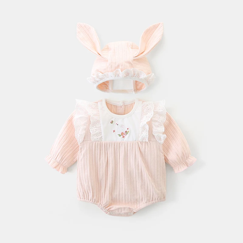 Baby katoenen jumpsuit met lange mouwen Comfortabele en zachte kleding voor pasgeborenen Lange mouwen ideaal voor elk seizoen Baby essentiële kledingstukken