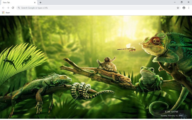 Forest And Jungle New Tab Theme