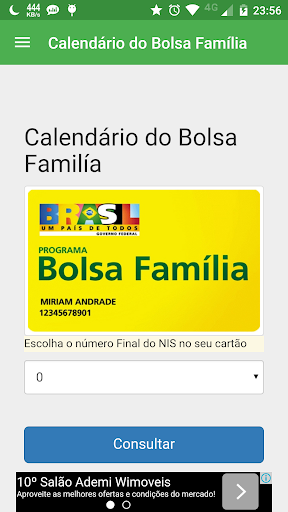 Calendário Bolsa Família 2015