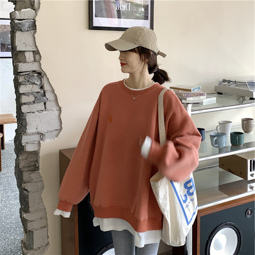 Title 5, Korean Version Loose Thin Spring Fake Two Piece...