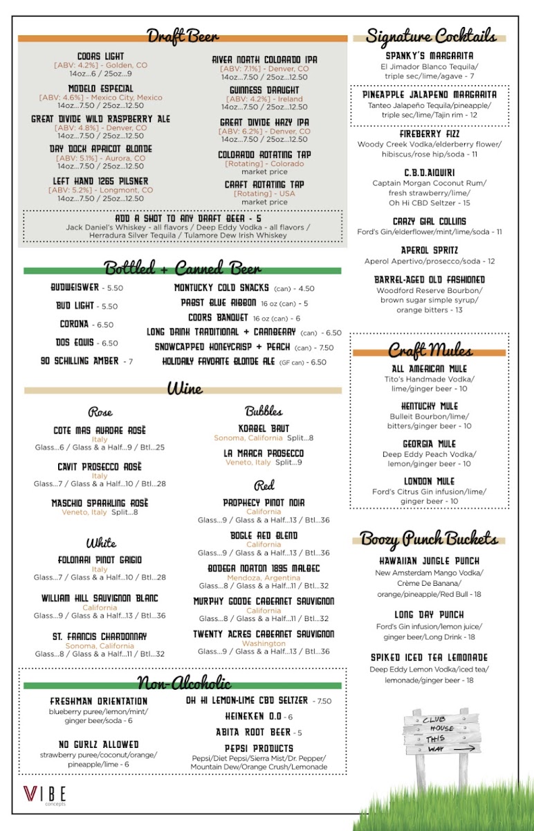 Brunch menu side 2