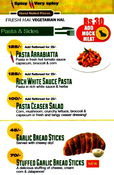 Tashte menu 