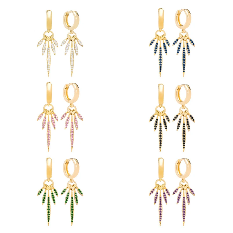Boucles d'oreilles diamantées en argent sterling, légères et luxueuses, de haute qualité et élégance. Sensation premium pour femmes.