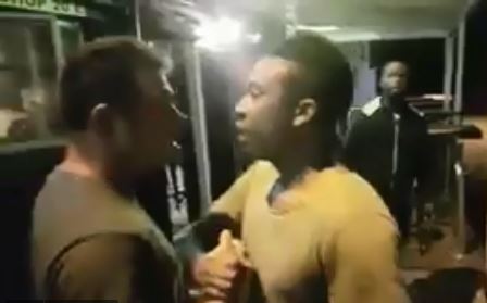 Two men seen in the video during a confrontation that turned violent.