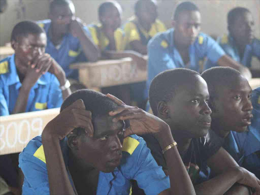 KCPE candidates of Mukutani Primary School at Marigat Primary School in Baringo South, October 30, 2017. /JOSEPH KANGOGO