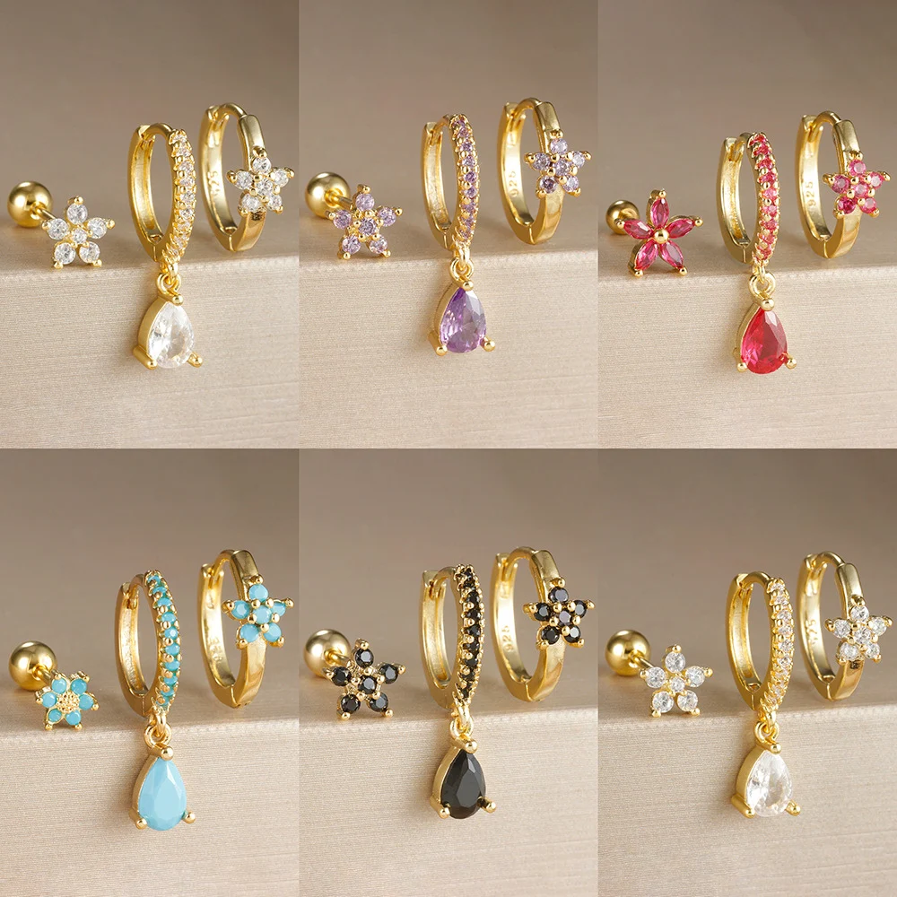 Title 6, Boucles doreilles pendantes à double rangées, ...