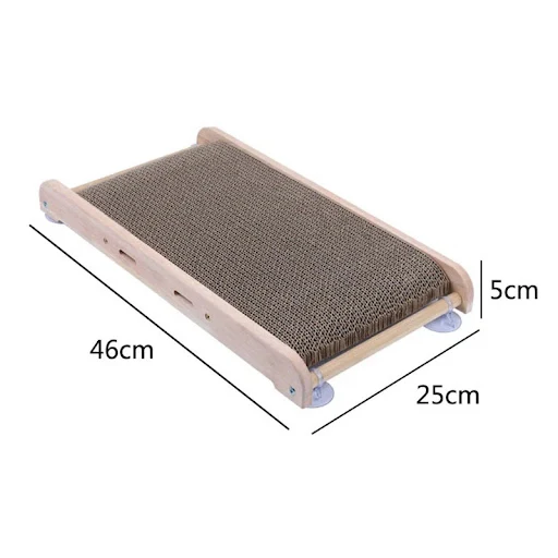 Detachable Cat Scratcher Board Wall Mounted Vertical Cat Scrapers Wooden Suction Cup Lounge Bed Training Grinding Claw P