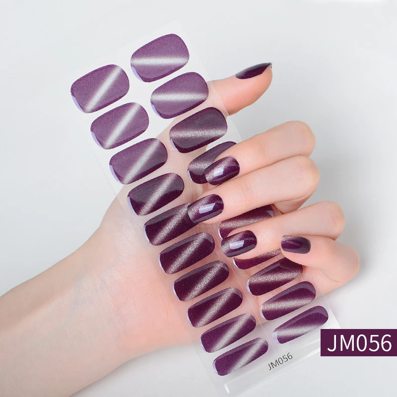 Autocollants pour ongles en gel semi-cuits, imperméables. Application facile, sans lampe. Obtenez une manucure longue durée et des ongles parfaits.