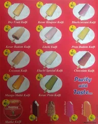 Bowring Kulfi menu 3