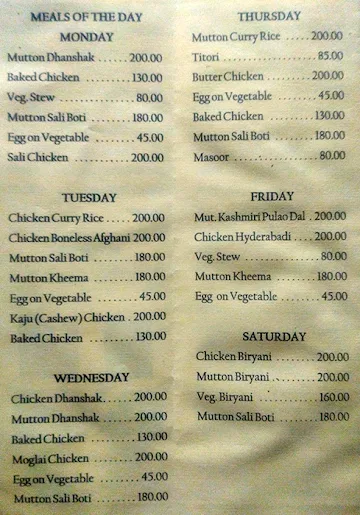 Roshni Food Point menu 
