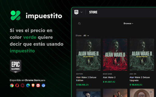 Impuestito: precio final juegos con impuestos