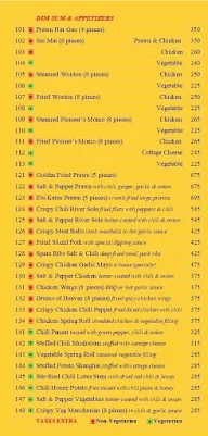 Pioneer's Flavours of China menu 1