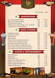 Hashva Health Cafe menu 3