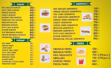 Devanchal Fast Food menu 