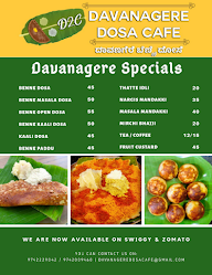 Davanagere Dosa Cafe menu 1