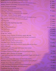 Hotel Durene menu 1