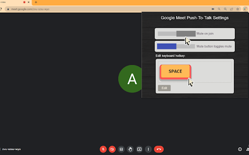 Google Meet & Zoom Push-To-Talk 2.0