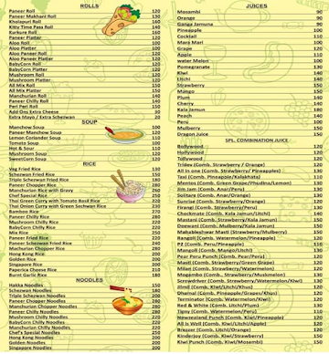 Mumbai Bites menu 