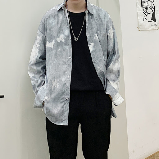 Title 2, Tie-dye gradient long sleeve shirt for a vibran...