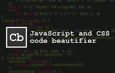JavaScript and CSS Code Beautifier Preview image 0