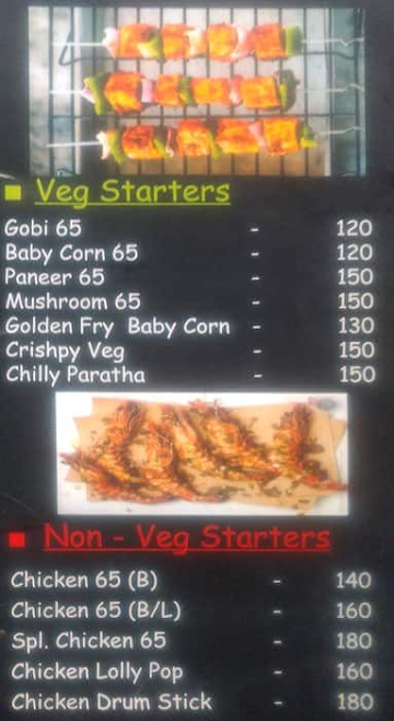 Street Kitchen menu 