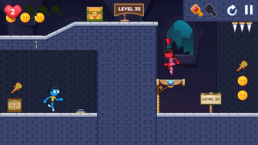 Screenshot Stick Red Blue: Mystery Quest