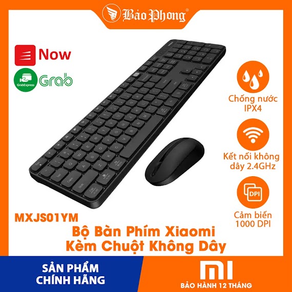 Bộ Bàn Phím Xiaomi Kèm Chuột Không Dây Wxjs01Ym 2.4Ghz - Hàng Chính Hãng