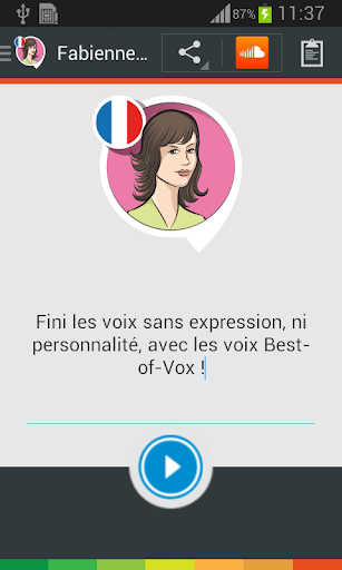 Voix Fabienne français