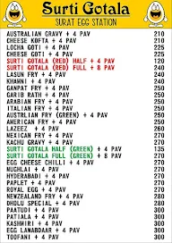 Surat Egg Station menu 2