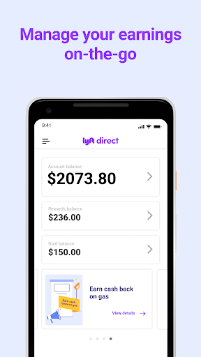 Screenshot Lyft Direct powered by Payfare