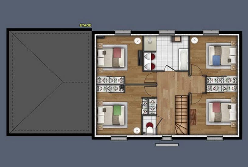  Vente Terrain + Maison - Terrain : 2 090m² - Maison : 151m² à Le Vaudreuil (27100) 