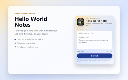 Hello World Notes screenshot 2