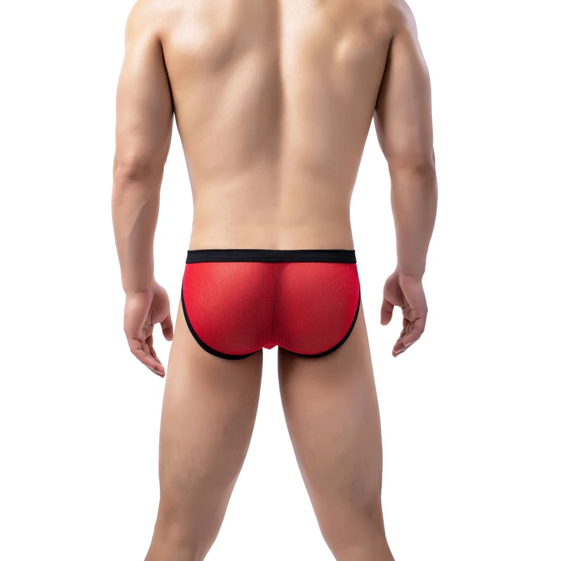 Gold Point Closed Toe Triangle Men's Fully Transparent Underwear