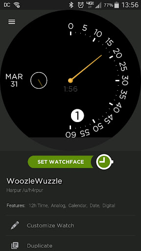 WoozleWuzzle's 110 Watchface