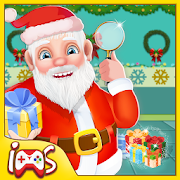 Santa Cleaning the House - Christmas Home Decorate  Icon