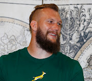 RG Snyman during a Springboks' press conference at Grand Hotel des Sablettes Plage in Toulon on Wednesday. 