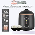 Nồi Cơm Điện Mini Đa Năng Chigo Dung Tích 1.2L Công Suất 600W Nấu Cháo Súp Hầm, Thiết Kế Chống Dính An Toàn Cho Sức Khỏe